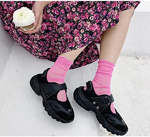 Benefeet Sox/ Дамски чорапи от прозрачна мрежа за Момичета, Прозрачни Елегантни Свободни Чорапи, Красиви Дантелени Чорапи от Тюл