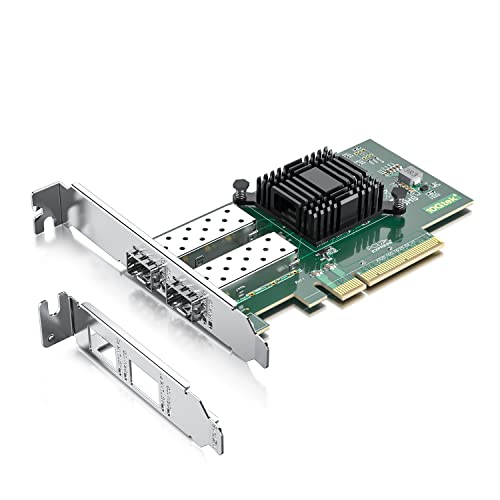 Мрежова карта PCI-E NIC капацитет от 10 Gb, dual port SFP +, с контролер Intel 82599EN, мрежов адаптер Ethernet PCI Express