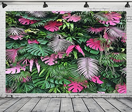 CORFOTO 9x6 фута Фон от Тропически Палмови Листа Природа Цветни Растения Фон За Снимки Годишният Хавайски Банер за парти в стил