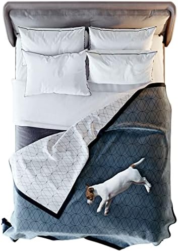 Водонепроницаемое одеяло Victoria Ортън за кучета за легла, диван и защита на дивана - 90х90 Утепленное одеяло със защита от козината на домашни любимци - Обръща, моющееся